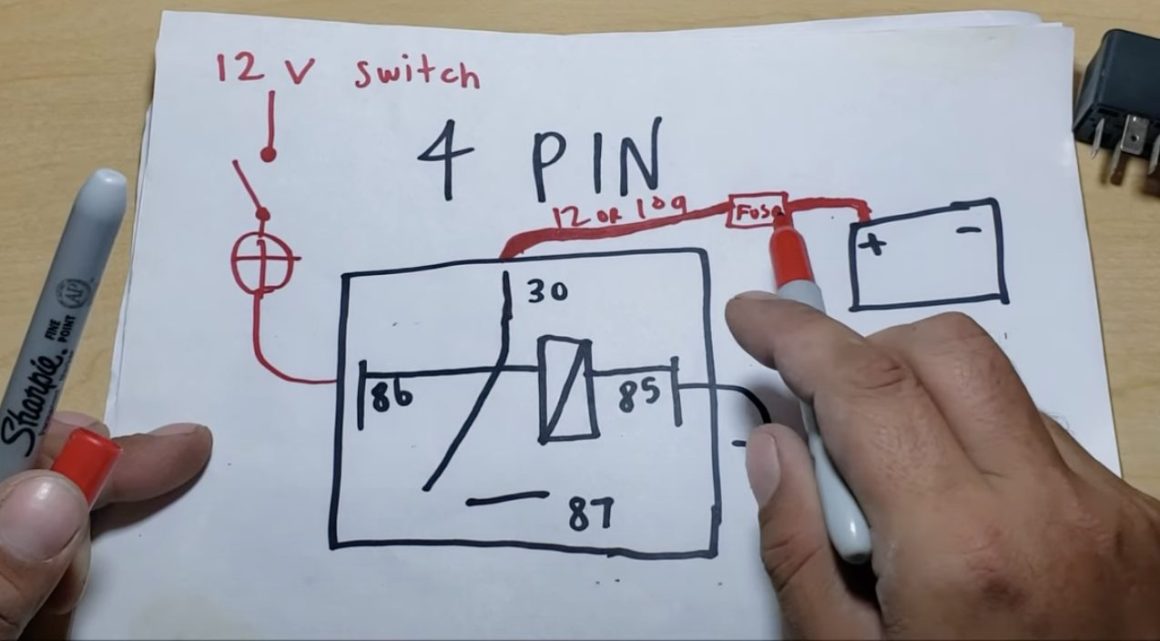 Relay Wiring Diagram 4 PIN