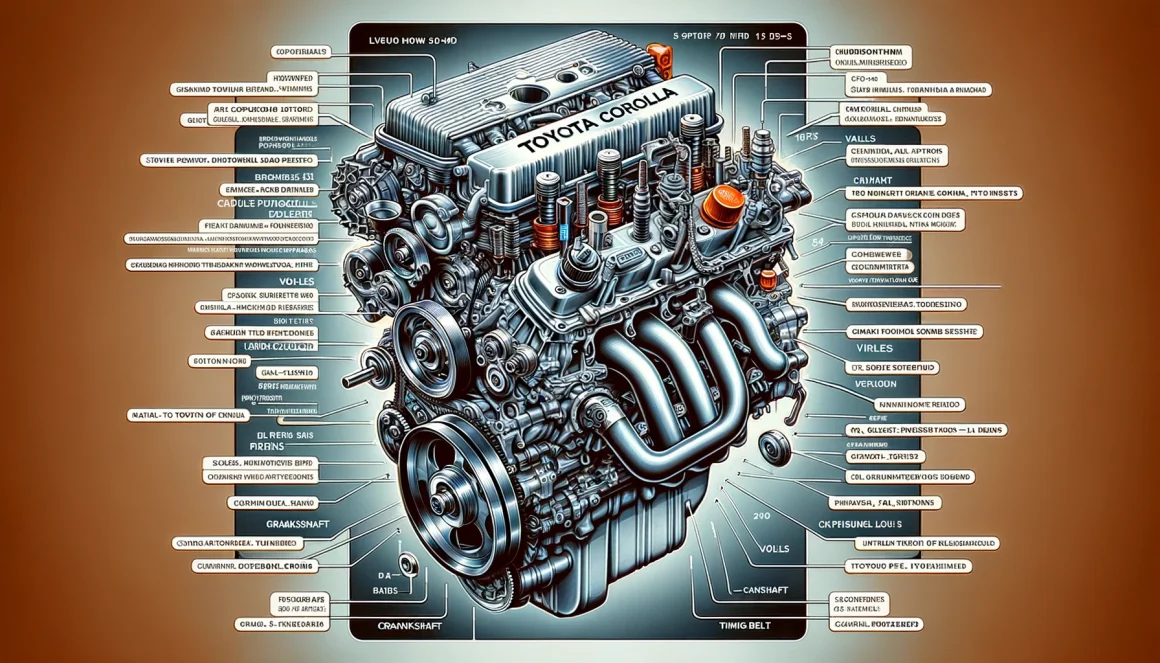 well labelled diagram toyota corolla engine parts names
