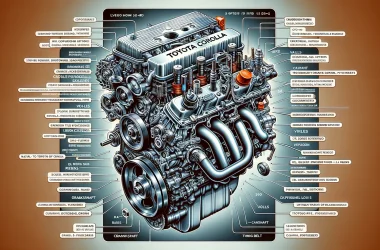 well labelled diagram toyota corolla engine parts names