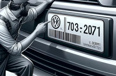 vw caddy paint code location